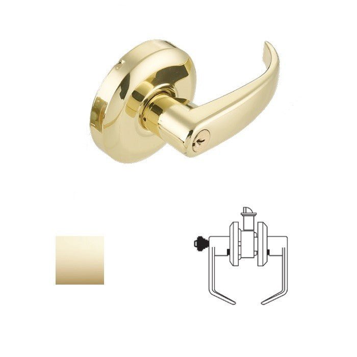 Cal-Royal RL03-3 bright polished brass classroom door lever