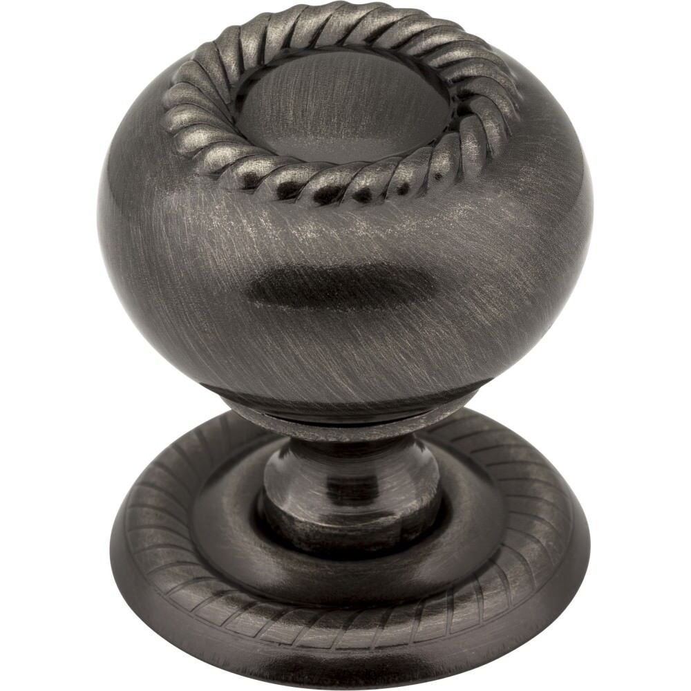 Jeffrey Alexander S6060BNB brushed black nickel cabinet knob