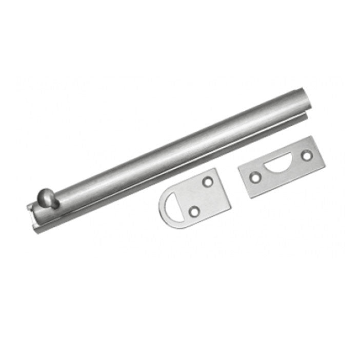 Cal-Royal SB876-26 surface bolt in polished chrome, front view