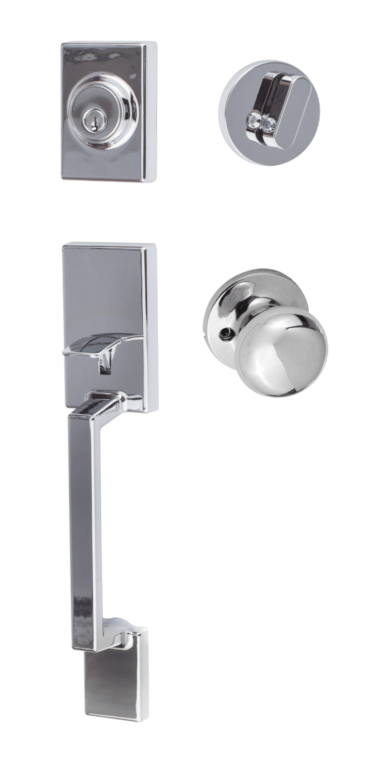 Sure-Loc SH507-R-DU-RD 26 polished chrome single cylinder handleset