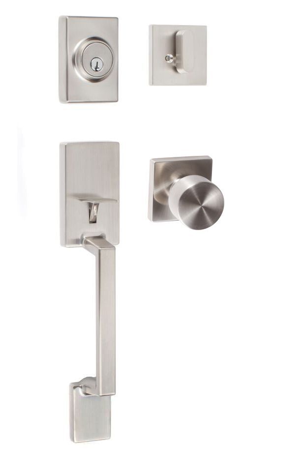 Sure-Loc SH507-S-BG-SQ 15 satin nickel single cylinder handleset
