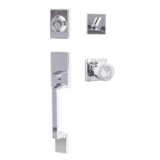 Sure-Loc SH507-S-BG-SQ 26 polished chrome single cylinder handleset