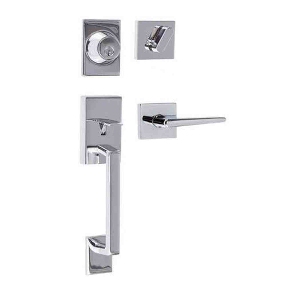 Sure-Loc SH507-S-BS-SQ 26 polished chrome single cylinder handleset
