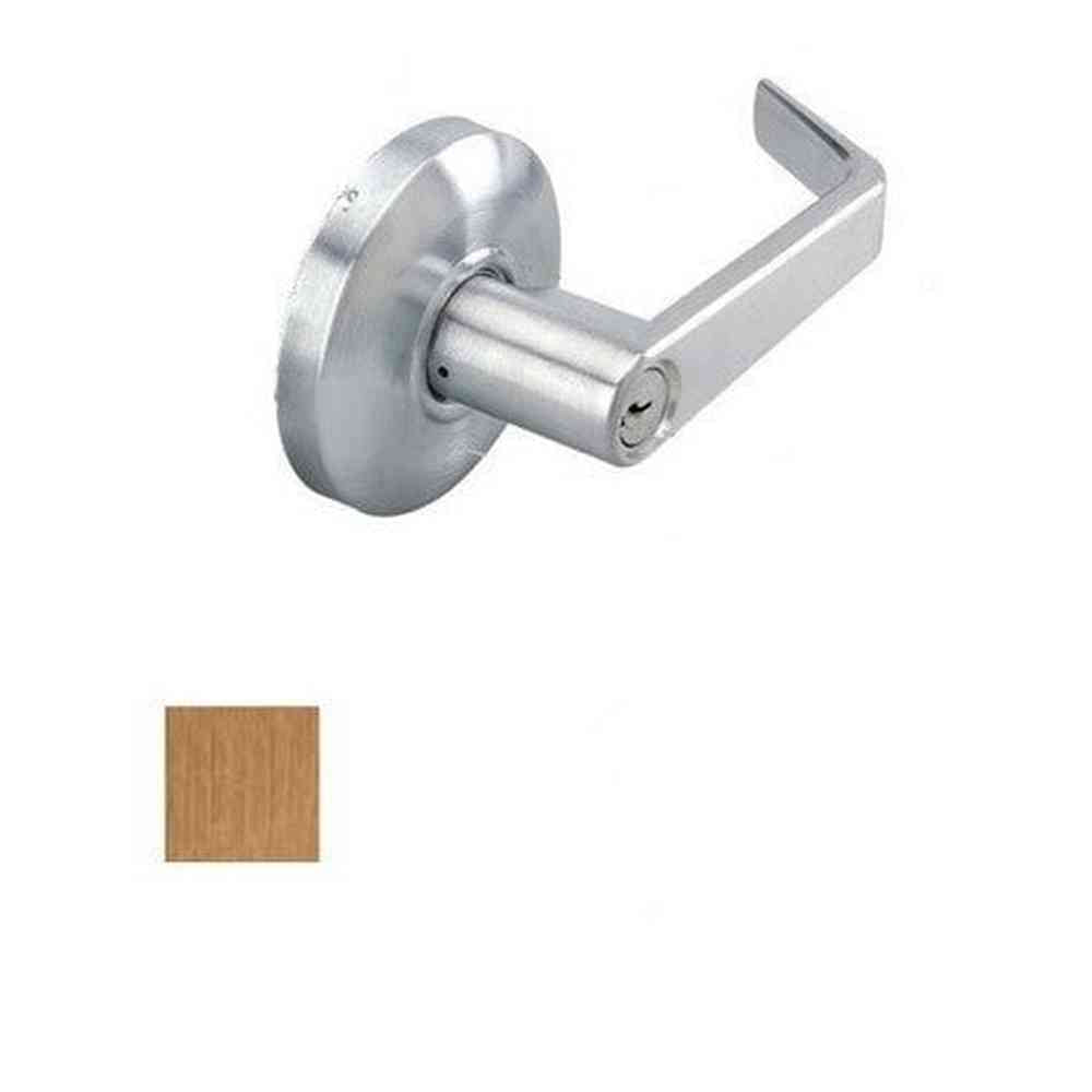 Cal-Royal SL00-10-2-3/8 satin bronze keyed entry door lever