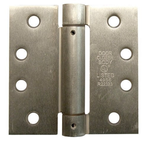 Orca Hardware SPR4040-26D spring hinge in satin chrome, additional view