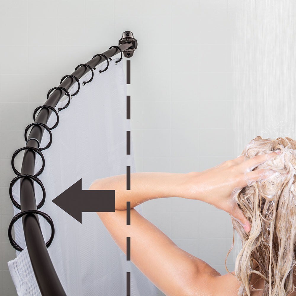 Elements SR02-DBAC-R shower rod in satin stainless, additional view