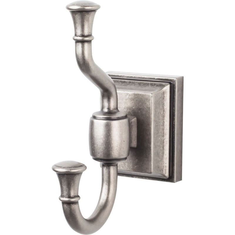 Top Knobs STK2AP antique pewter double robe hook