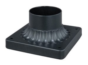 Vaxcel T0019 5-3/4" Post Mount Steel Pier Mount Adapter Oil Rubbed Bronze