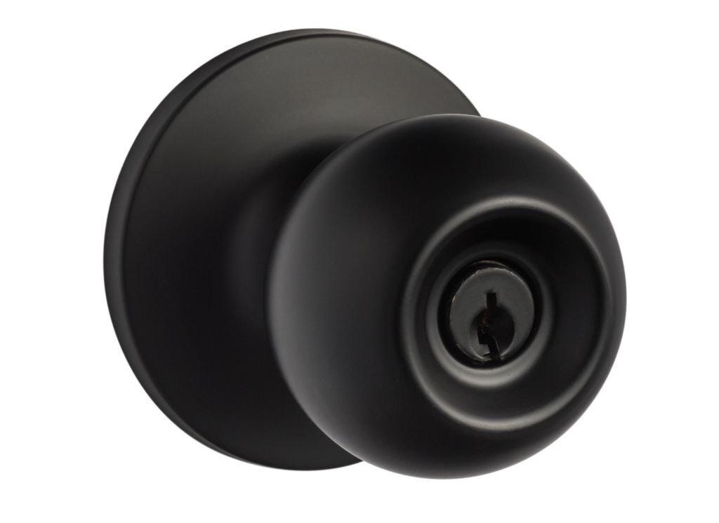 Sure-Loc TA107 FBL flat black keyed entry knob