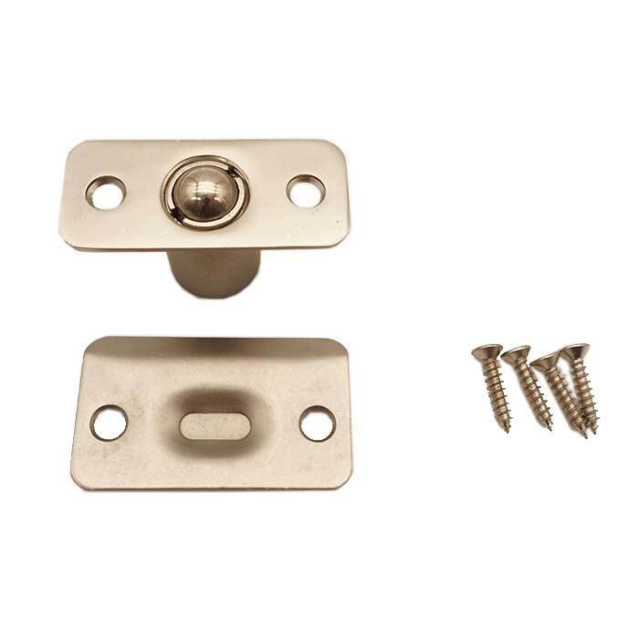 Orca Hardware TH-70RC-15 ball catch in satin nickel, additional view