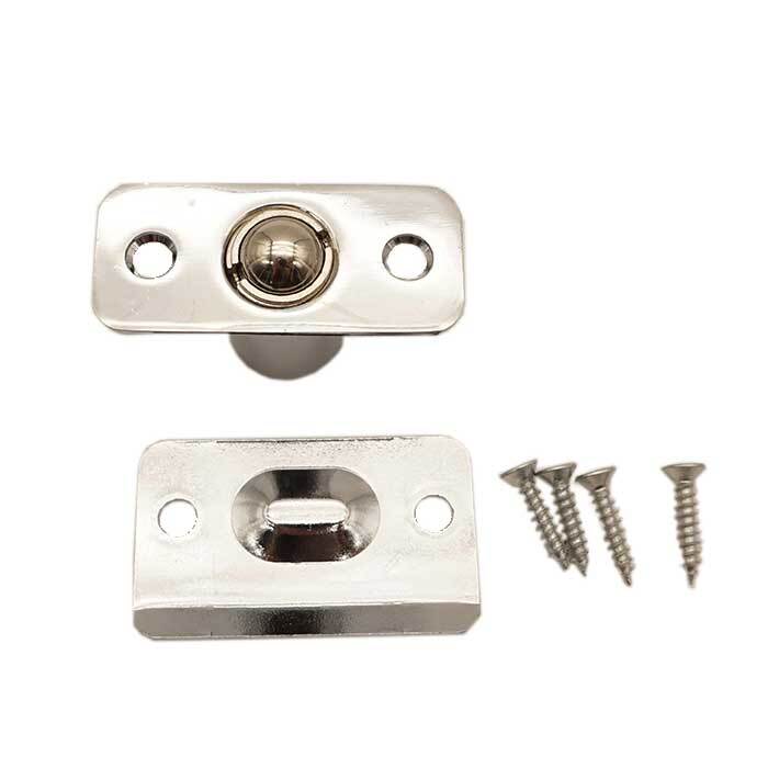 Orca Hardware TH-70RC-26 ball catch in polished chrome, additional view