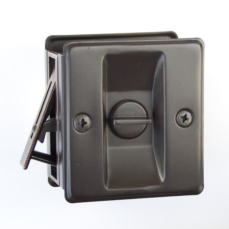 Orca Hardware TH-SQPK-V-10B oil rubbed dark bronze privacy pocket door lock