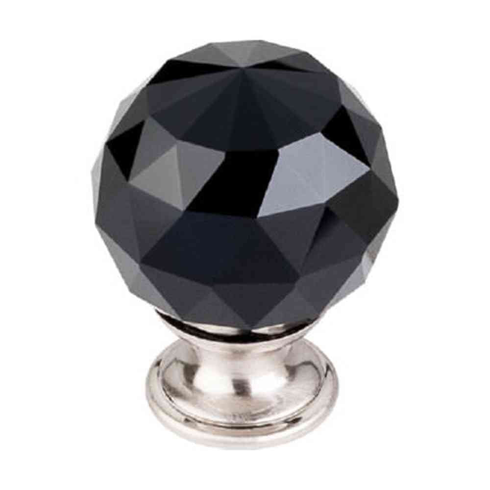 Top Knobs TK116BSN brushed satin nickel glass cabinet knob