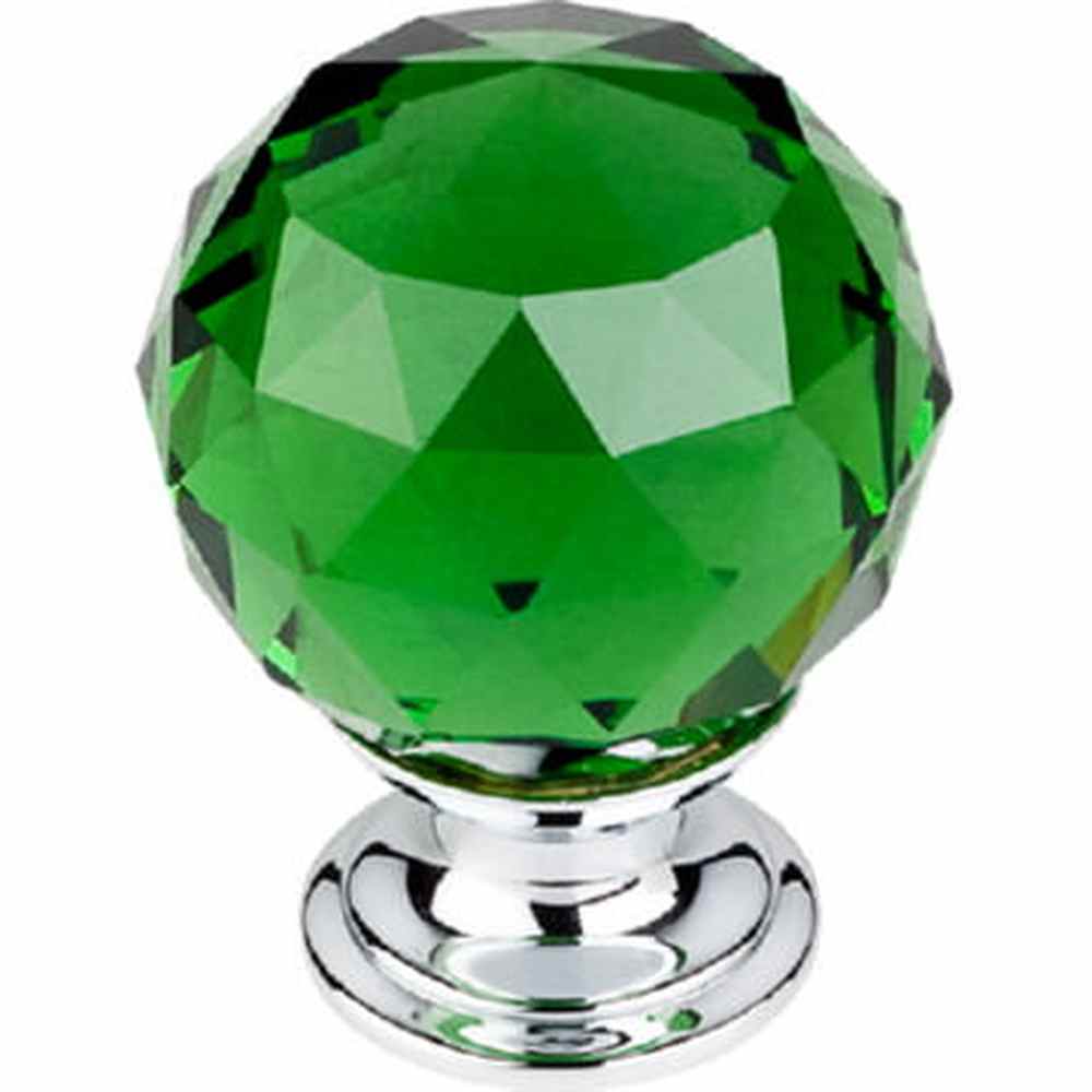 Top Knobs TK120PC polished chrome glass cabinet knob