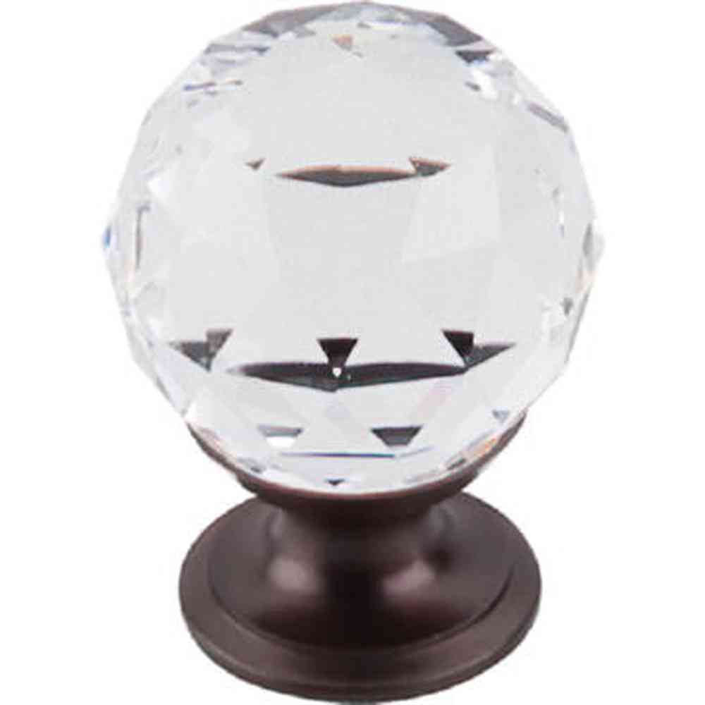 Top Knobs TK125ORB oil rubbed bronze glass cabinet knob