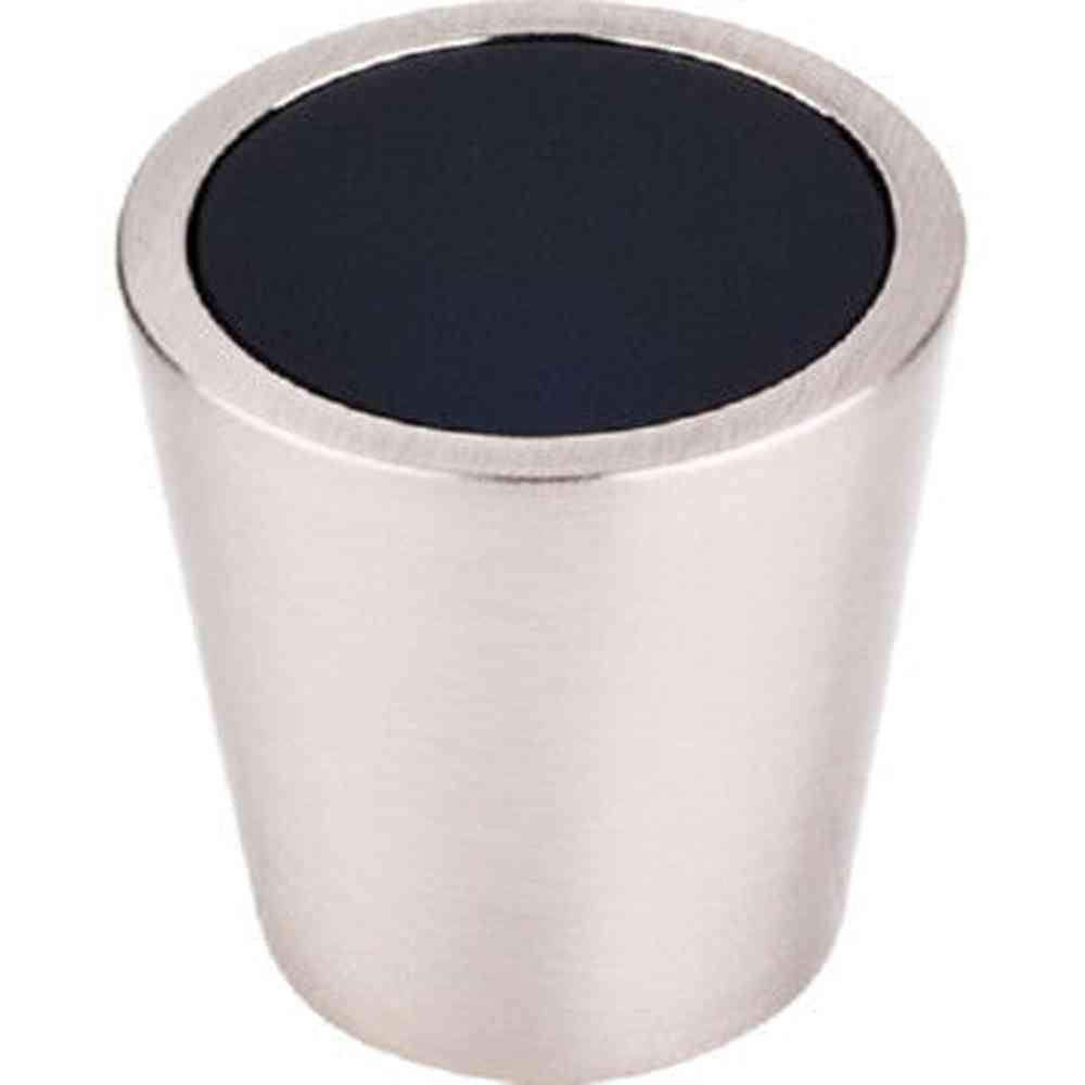 Top Knobs TK129BSN brushed satin nickel glass cabinet knob