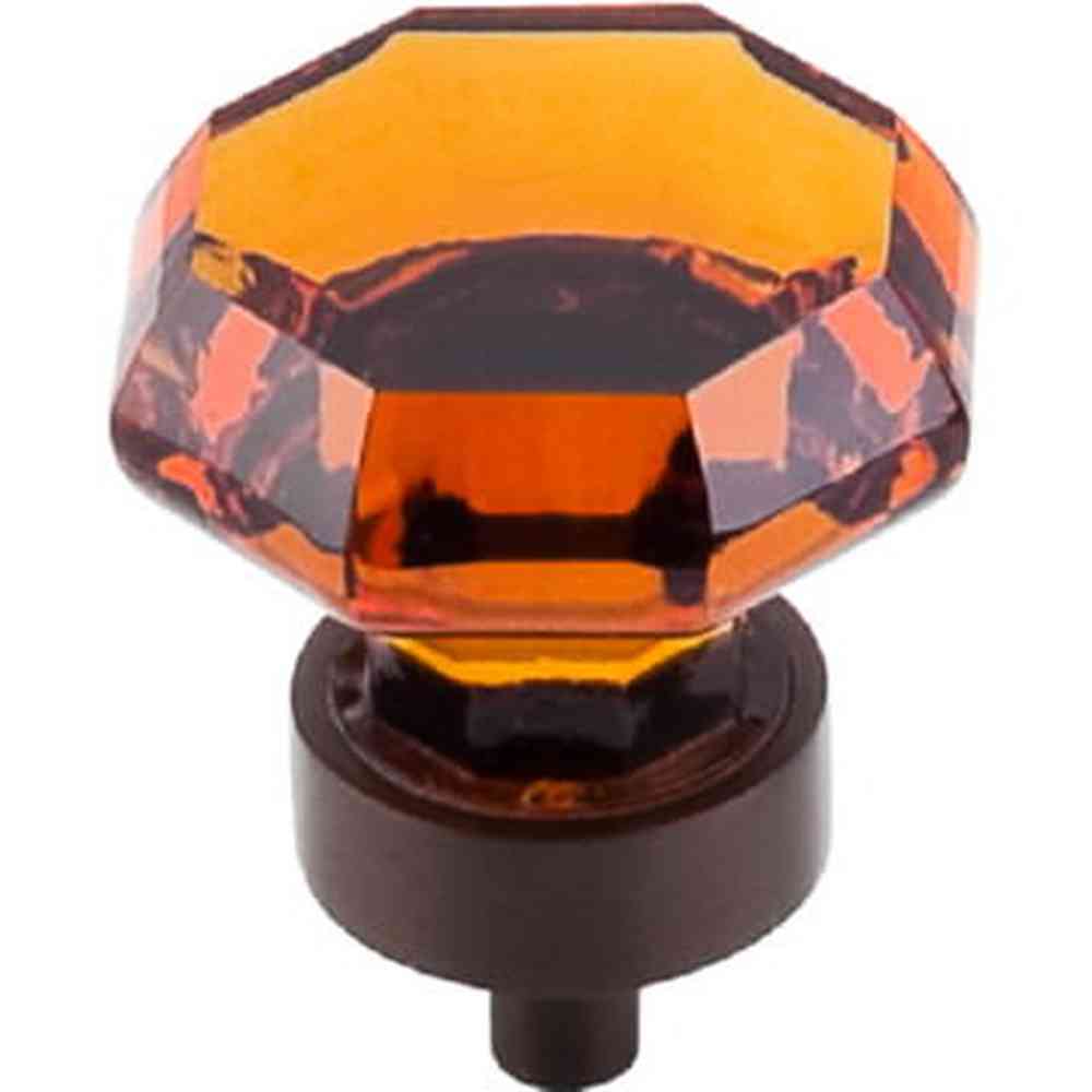Top Knobs TK138ORB oil rubbed bronze glass cabinet knob