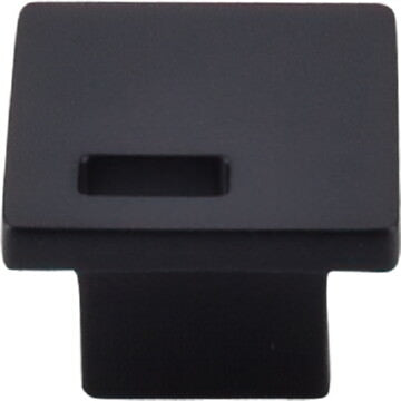 Top Knobs TK269BLK flat black square cabinet knob