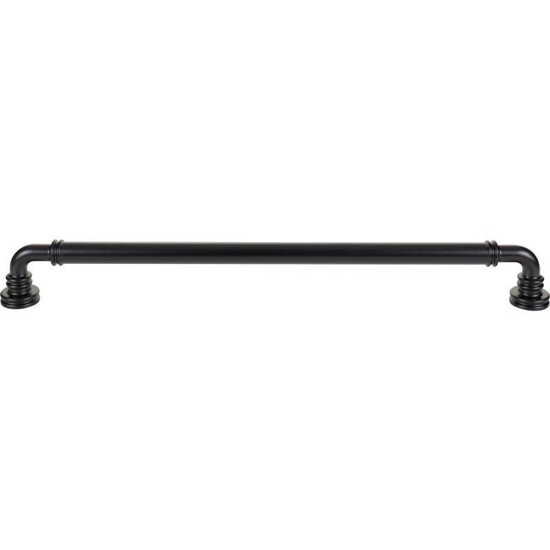 Top Knobs TK3148BLK flat black cabinet pull / appliance pull