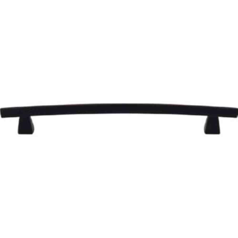 Top Knobs TK5BLK flat black arched cabinet pull