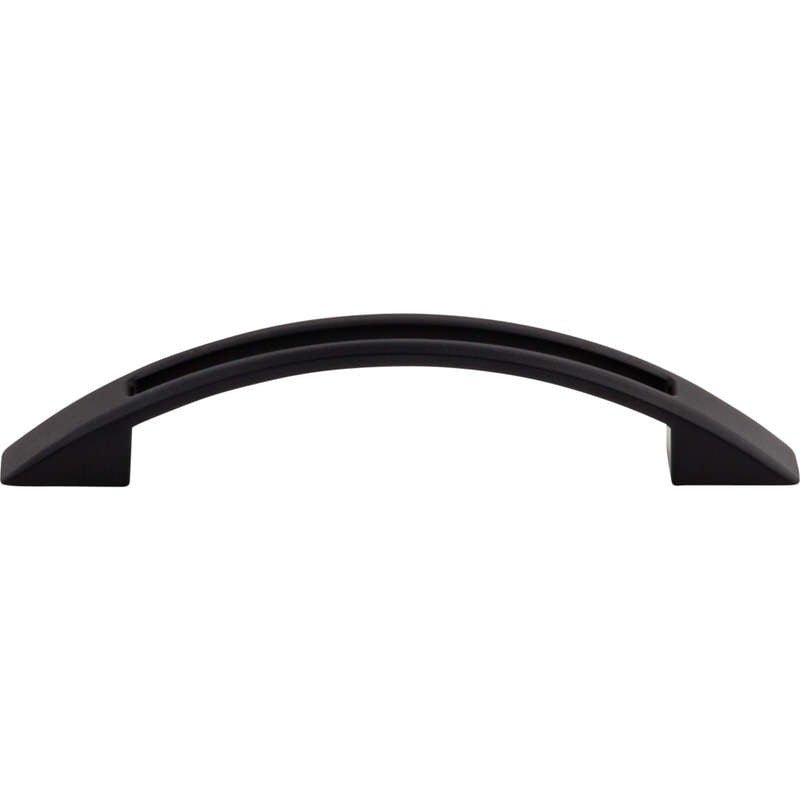 Top Knobs TK618BLK flat black cabinet pull