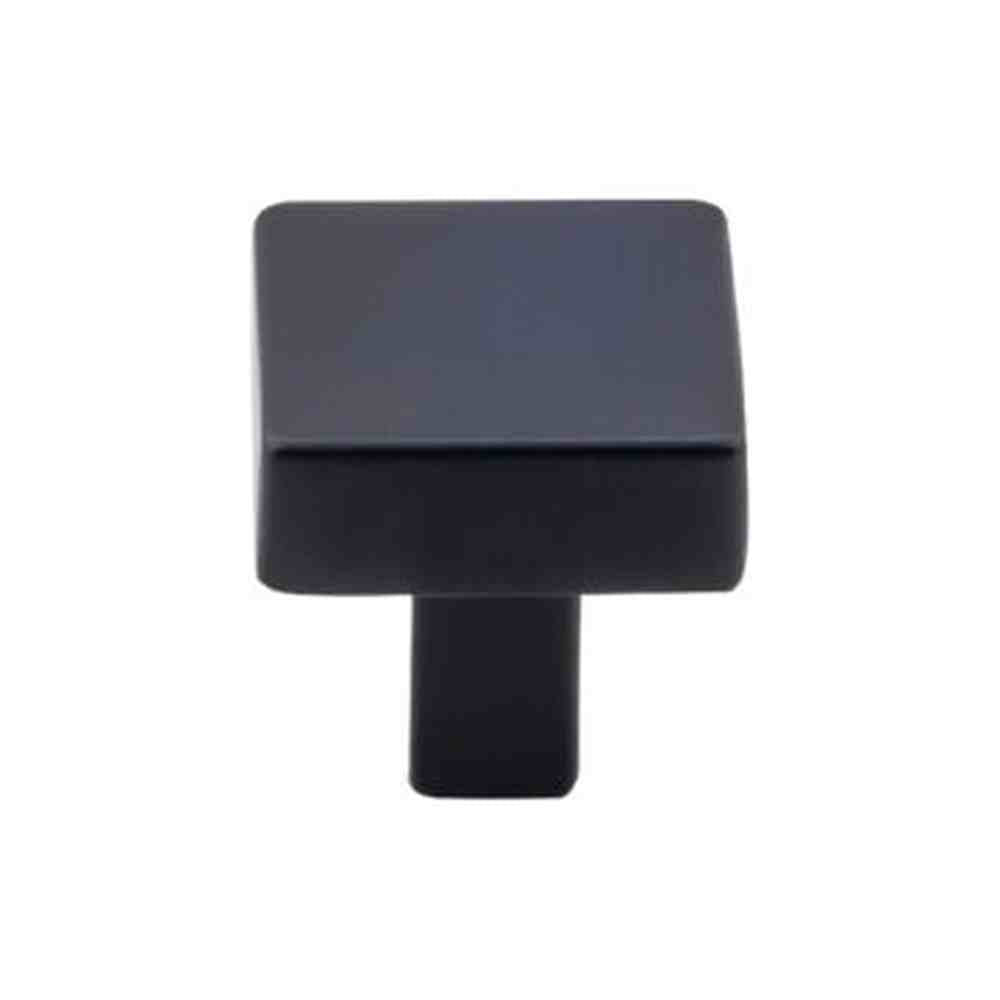 Top Knobs TK740BLK flat black square cabinet knob