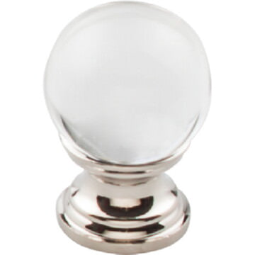 Top Knobs TK840PN polished nickel glass cabinet knob