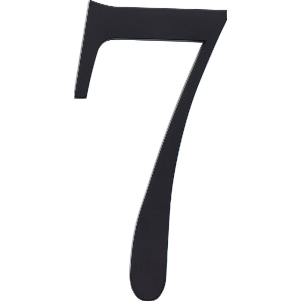 Atlas Homewares TRN7-BL matte black house number