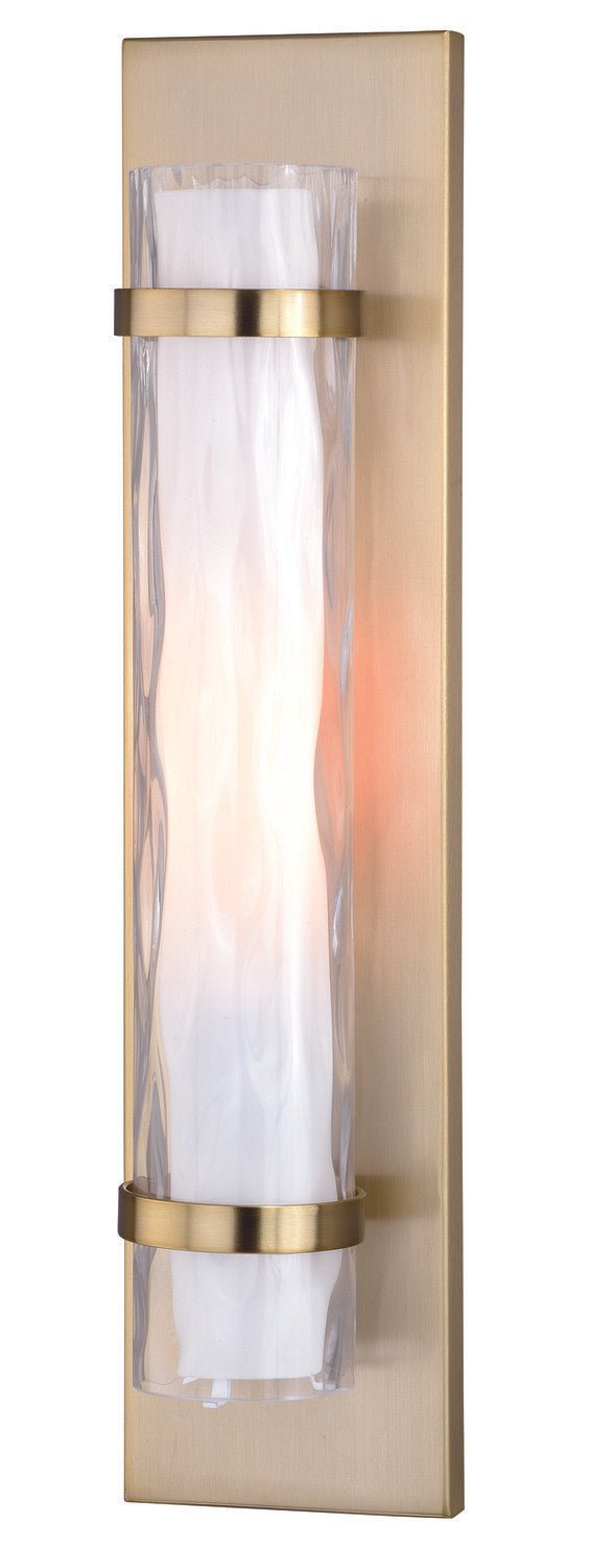Vaxcel W0310 W0048 Vilo Steel 1L Wall Sconce Golden Brass