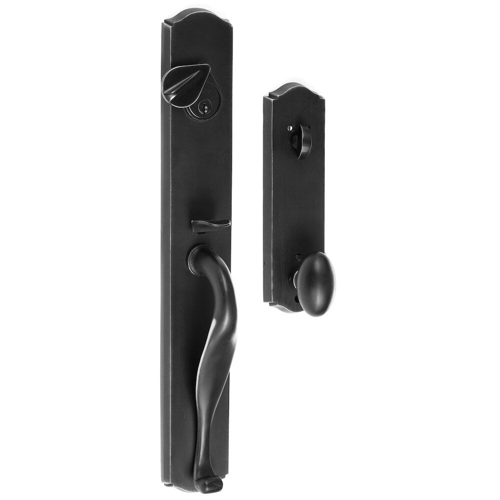 Sure-Loc WS507-SR FBL flat black single cylinder handleset