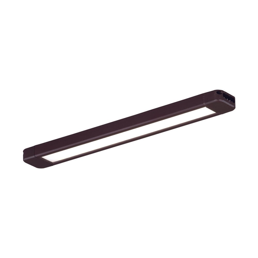 Vaxcel X0070 X0069 8" Instalux Aluminum LED Slim Under Cabinet Strip Light Bronze