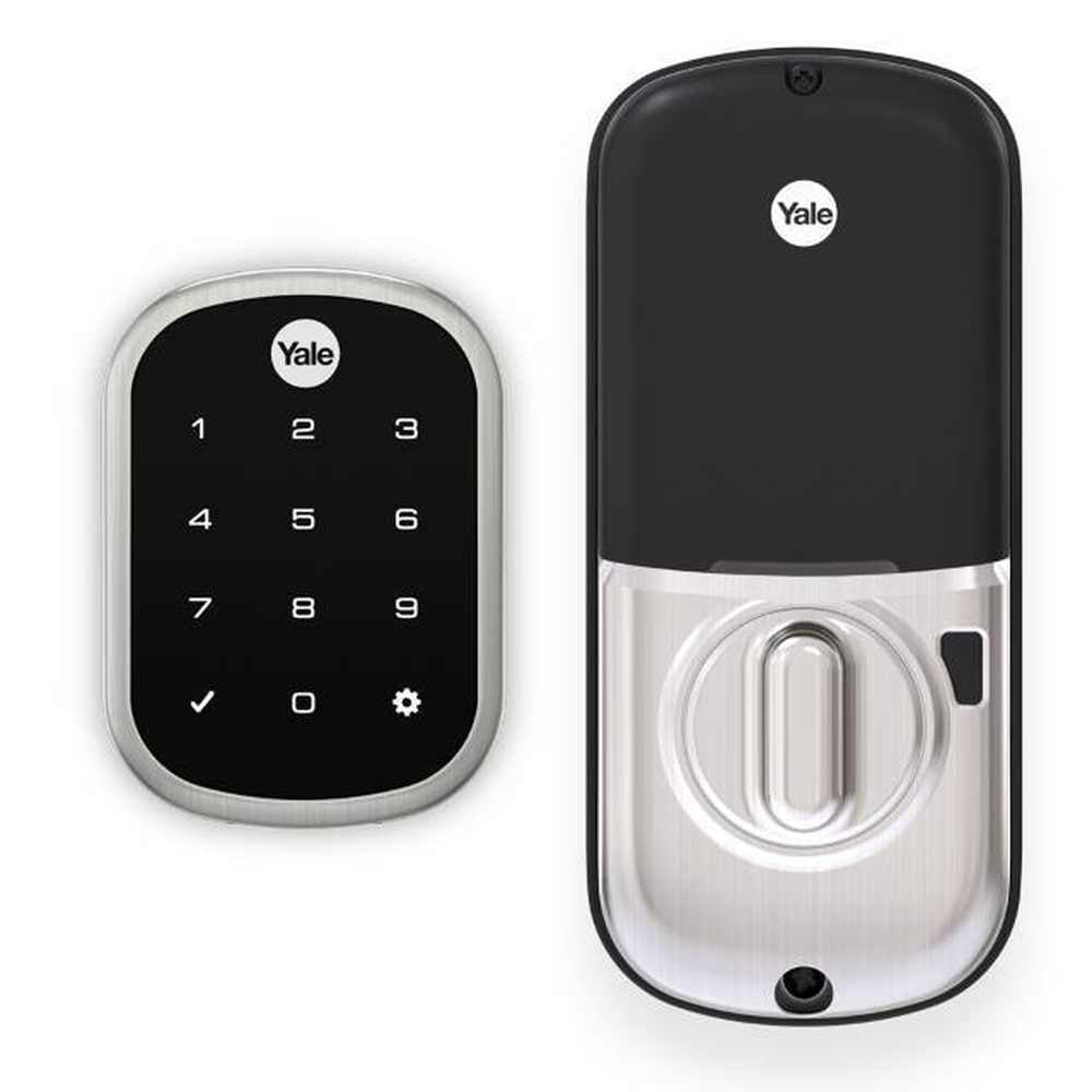Yale YRD256ZW2619 satin nickel touchscreen deadbolt