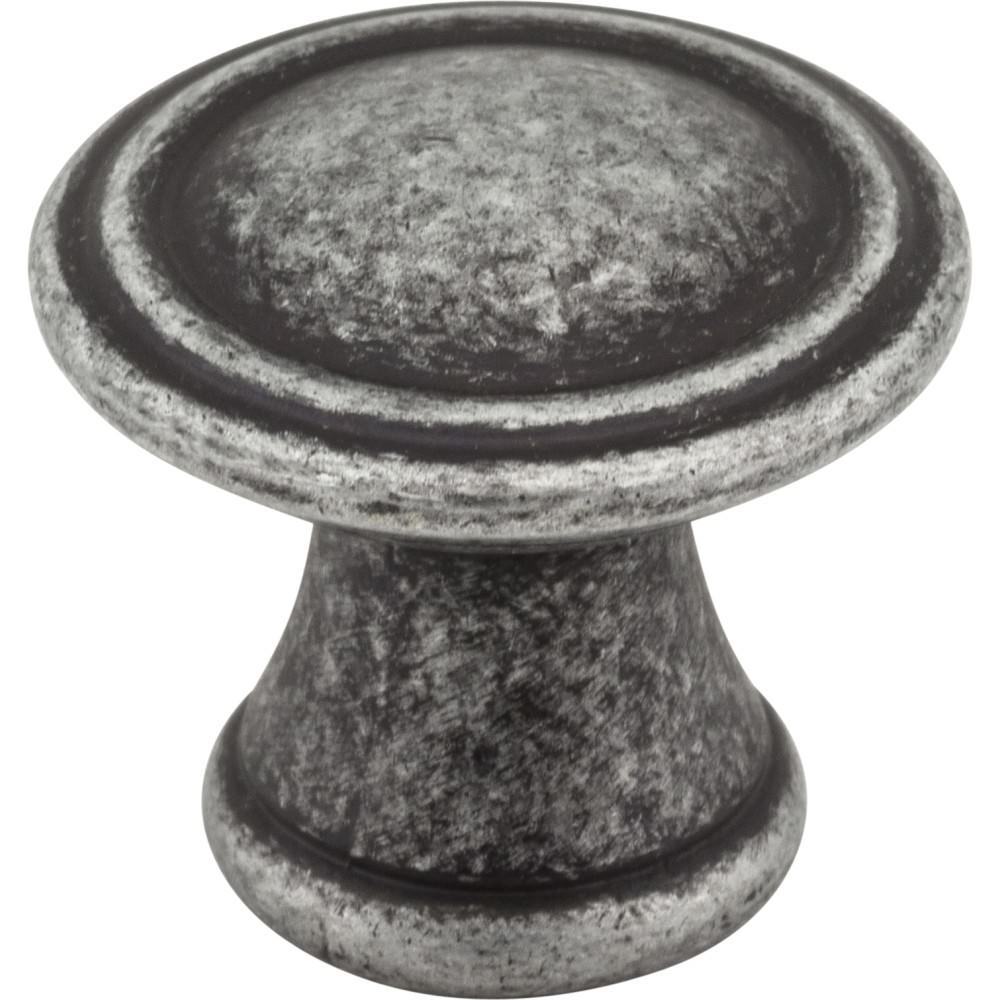 Jeffrey Alexander Z110-SIM distressed antique silver cabinet knob
