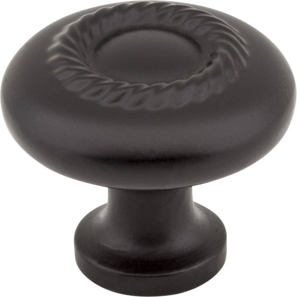 Hardware Resources Z117-MB Lenoir 1-1/4" Zinc Cabinet Knob Matte Black