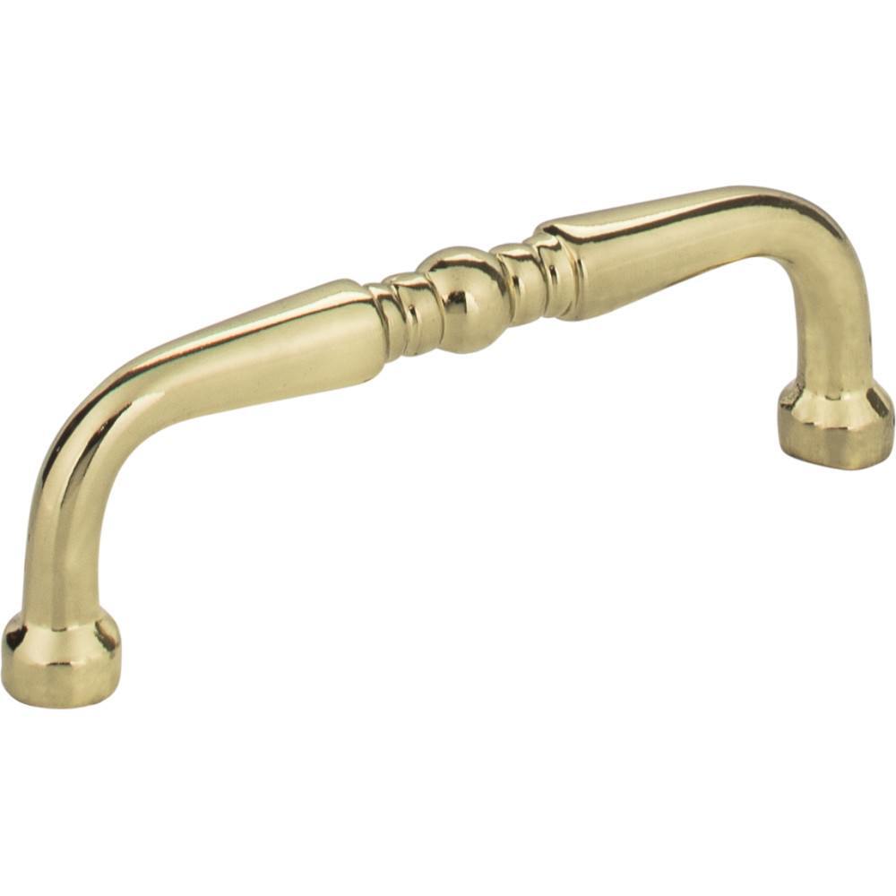 Elements Z259-3PB polished brass cabinet pull