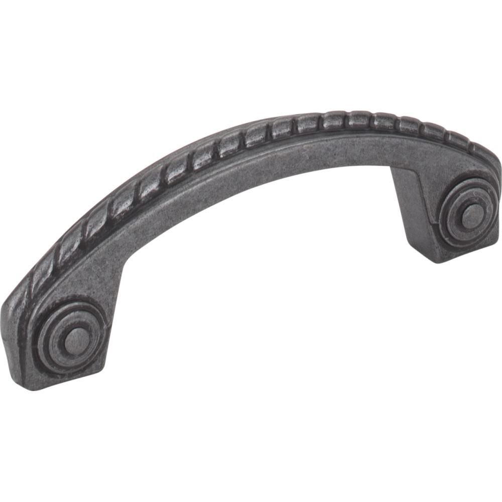 Jeffrey Alexander Z260-3DACM Rhodes cabinet drawer pull in satin stainless, additional view