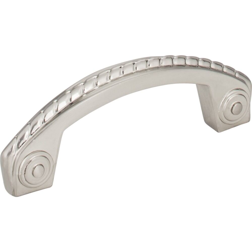 Jeffrey Alexander Z260-3SN Rhodes cabinet drawer pull in satin stainless, additional view