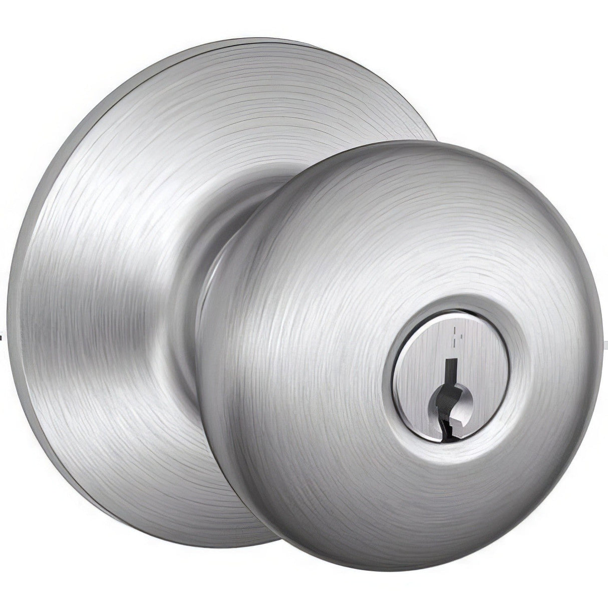 Schlage A53PPLY626LEV A53PD-PLY-LEV Plymouth Keyed Entry Door Knob Satin Chrome
