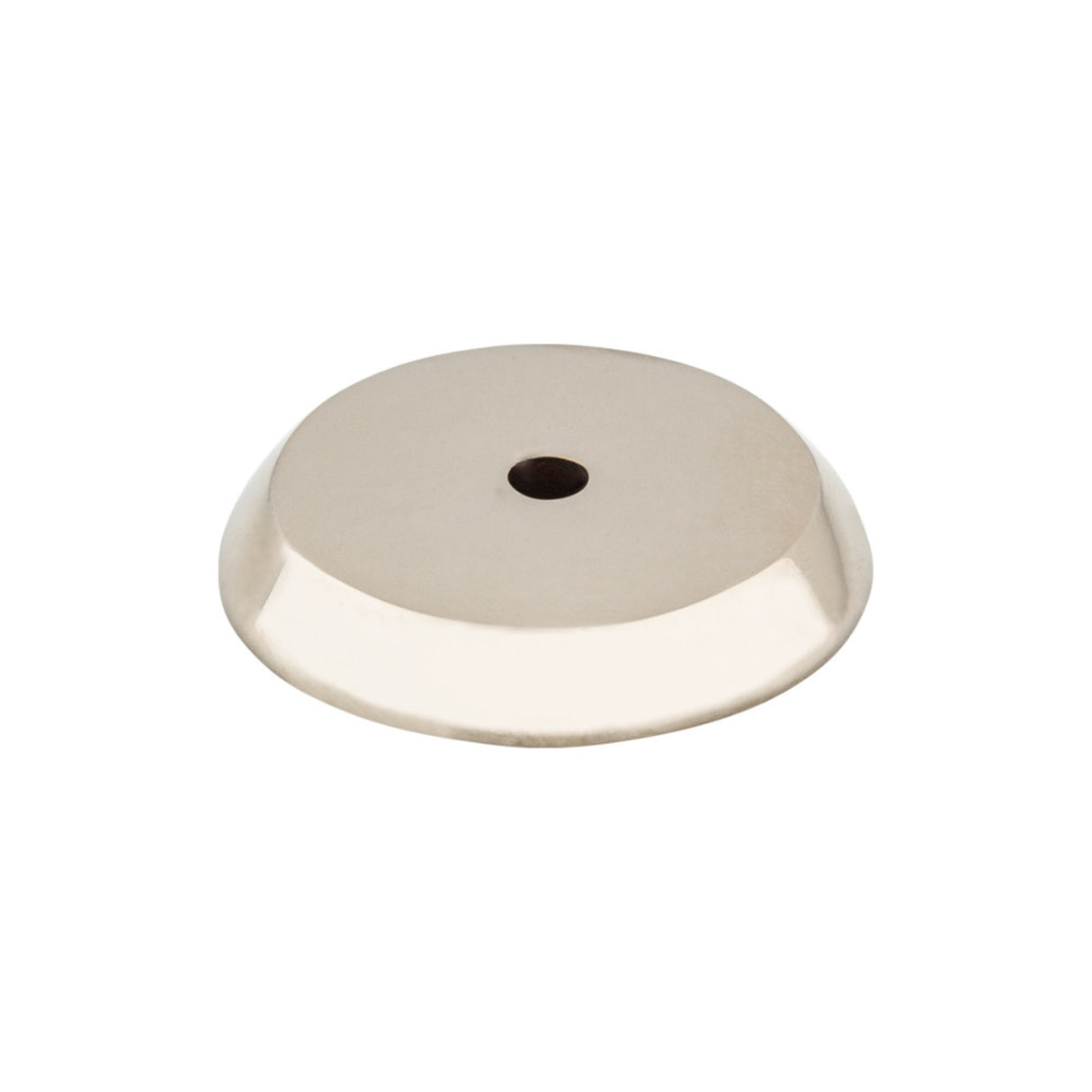 Top Knobs M2028 Aspen II Round Knob Backplate Polished Nickel