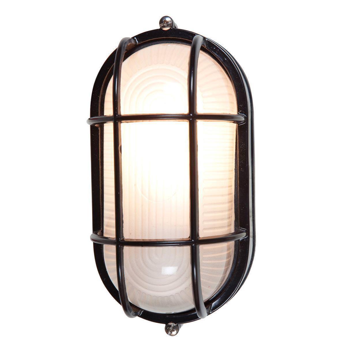 Access Lighting 20290-BL/FST Nauticus Outdoor Wall Sconce Black / Frosted