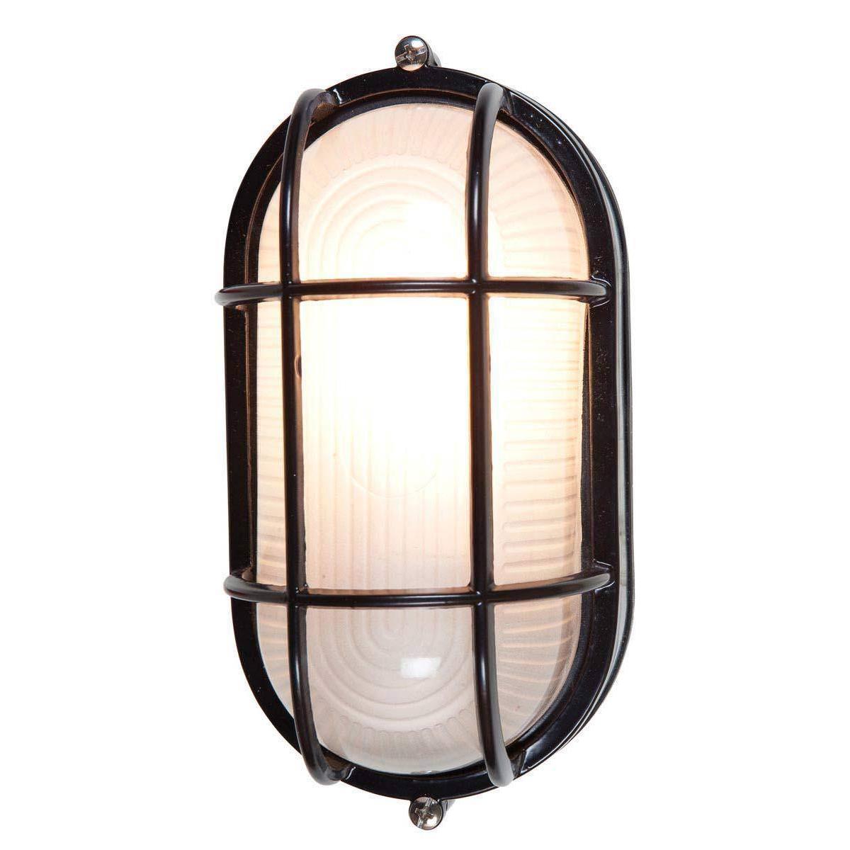 Access Lighting 20292-BL/FST Nauticus Outdoor Wall Sconce Black / Frosted