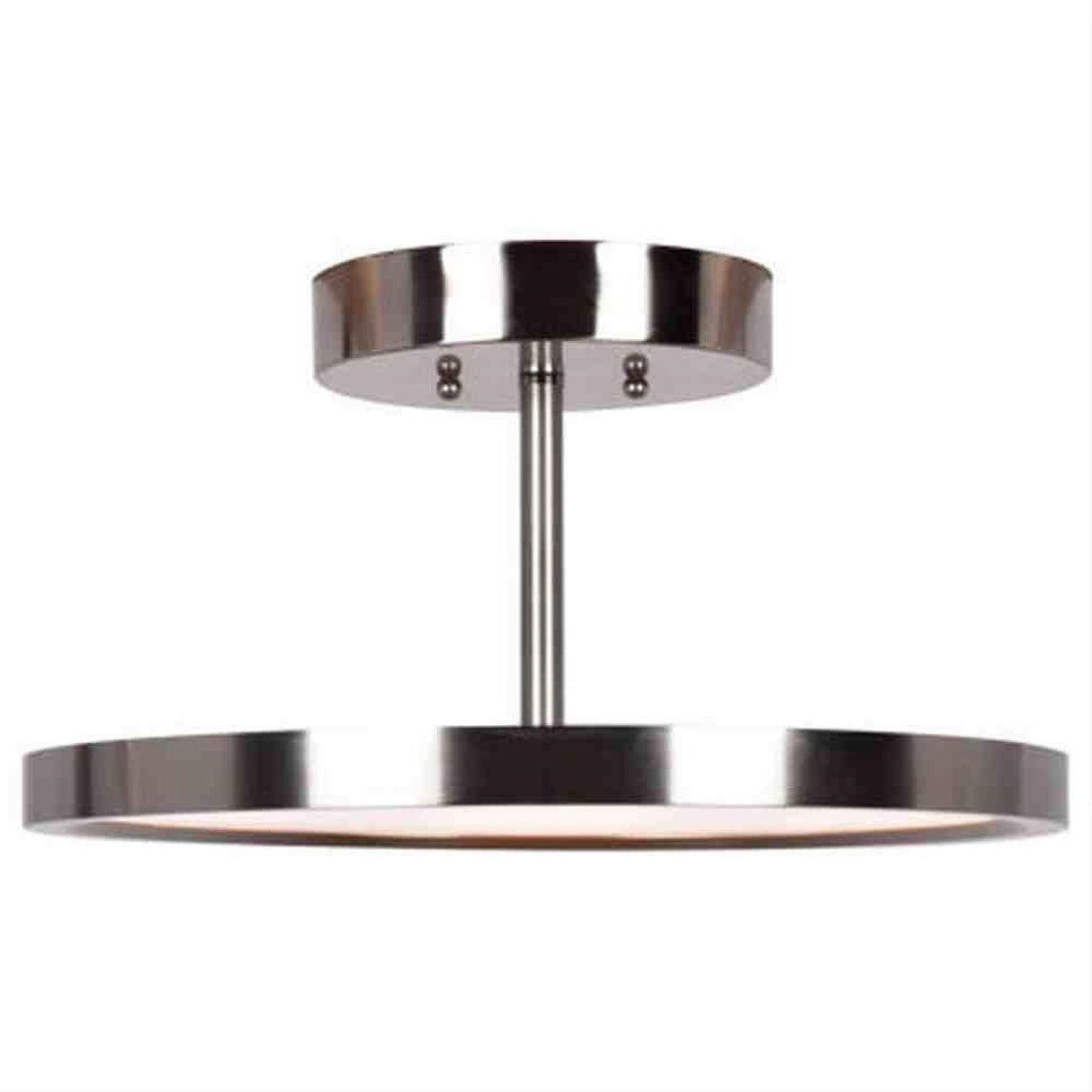 Access Lighting 20494LEDD-BS/ACR Sphere LED Semi-Flush Brushed Steel