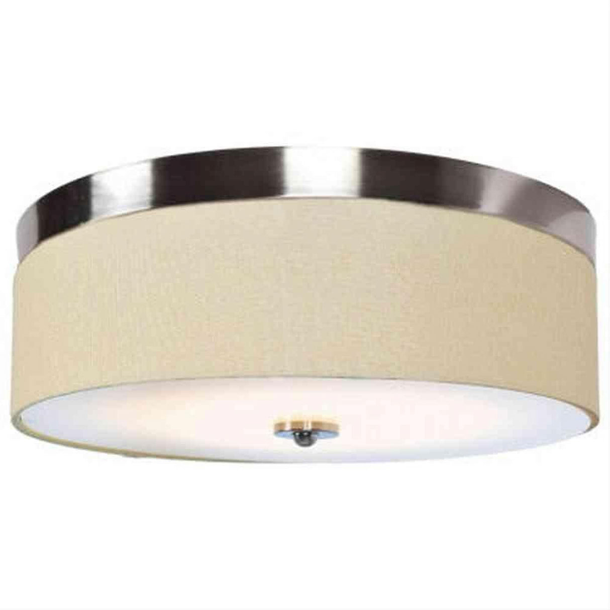 Access Lighting 20820LEDD-BS/ACR Mia LED Flushmount with Fabric Shade Brushed Steel