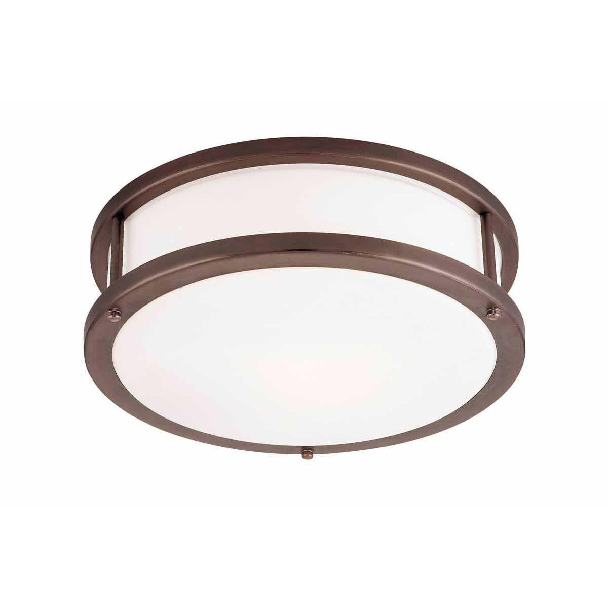 Access Lighting 50080-BRZ/OPL Conga Flushmount Light Bronze / Opal