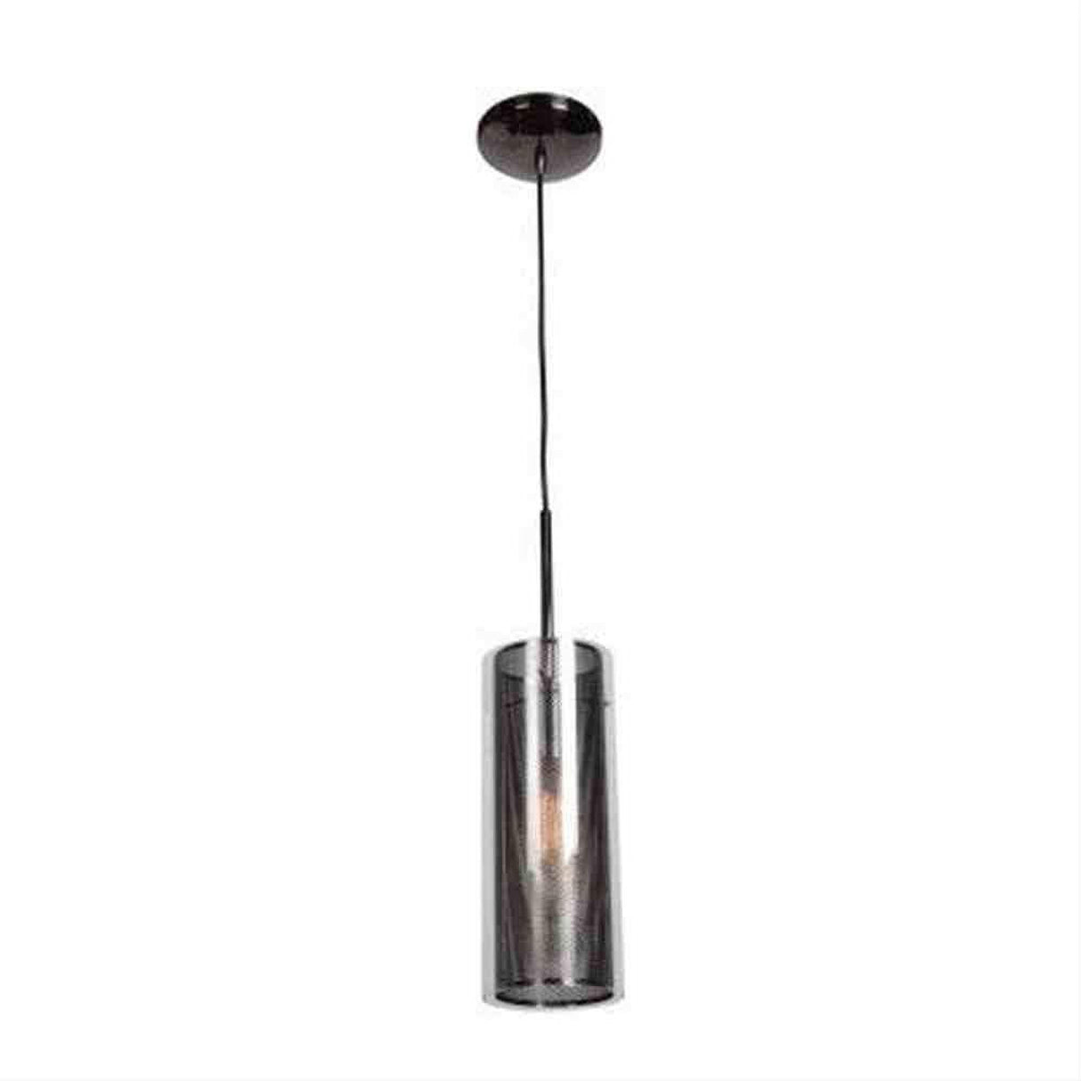 Access Lighting 63987-BCH/CLR Multis Encaged Glass Pendant Black Chrome