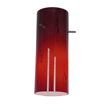 Access Lighting 23130-RUSKY Inari Silk pendant glass shade in satin stainless, additional view