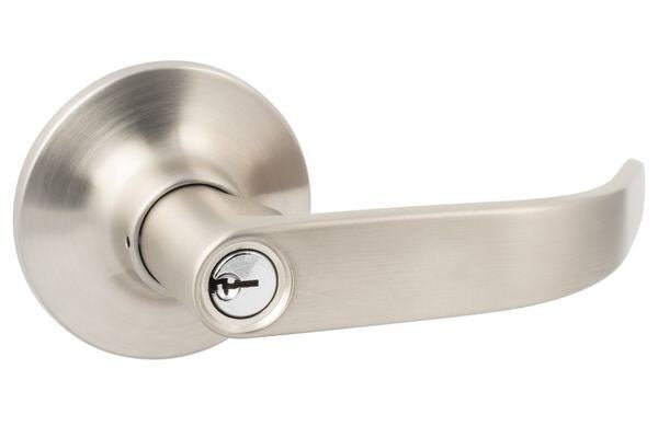 Sure-Loc AD107 15 satin nickel keyed entry door lever