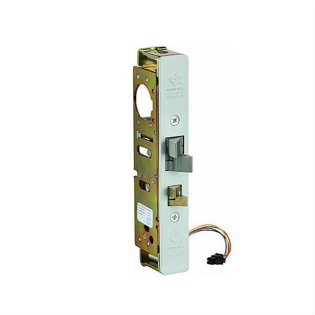 Adams Rite 430030201628 Steel Hawk Latch Electrified Lock for Flat Mortised Strike in Clear Anodized