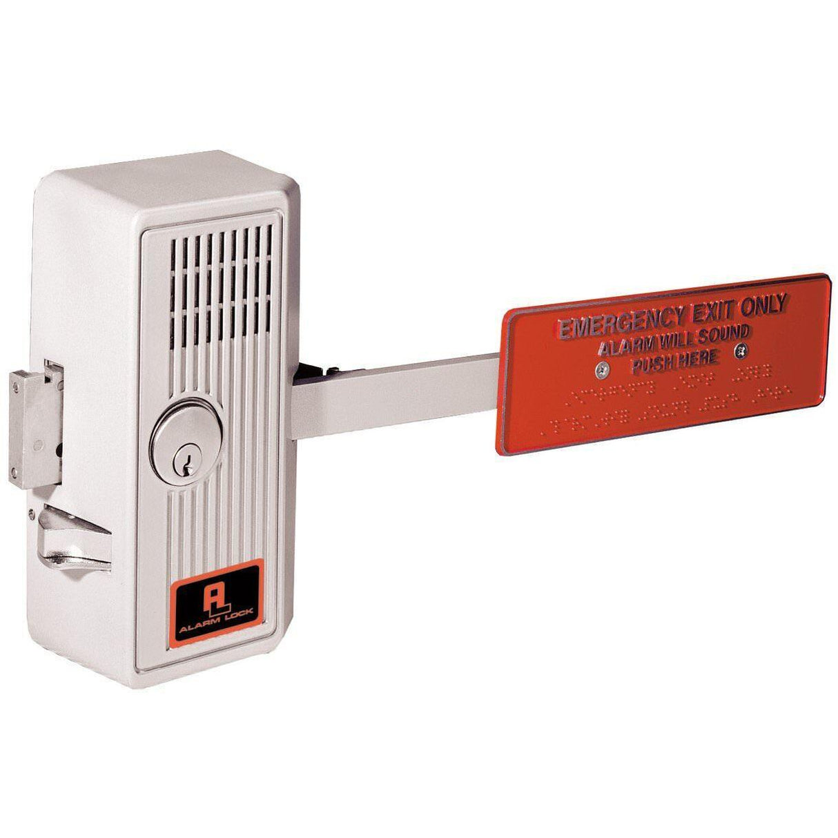 Alarm Lock 25028 Alarmed Paddle Panic Lock Aluminum