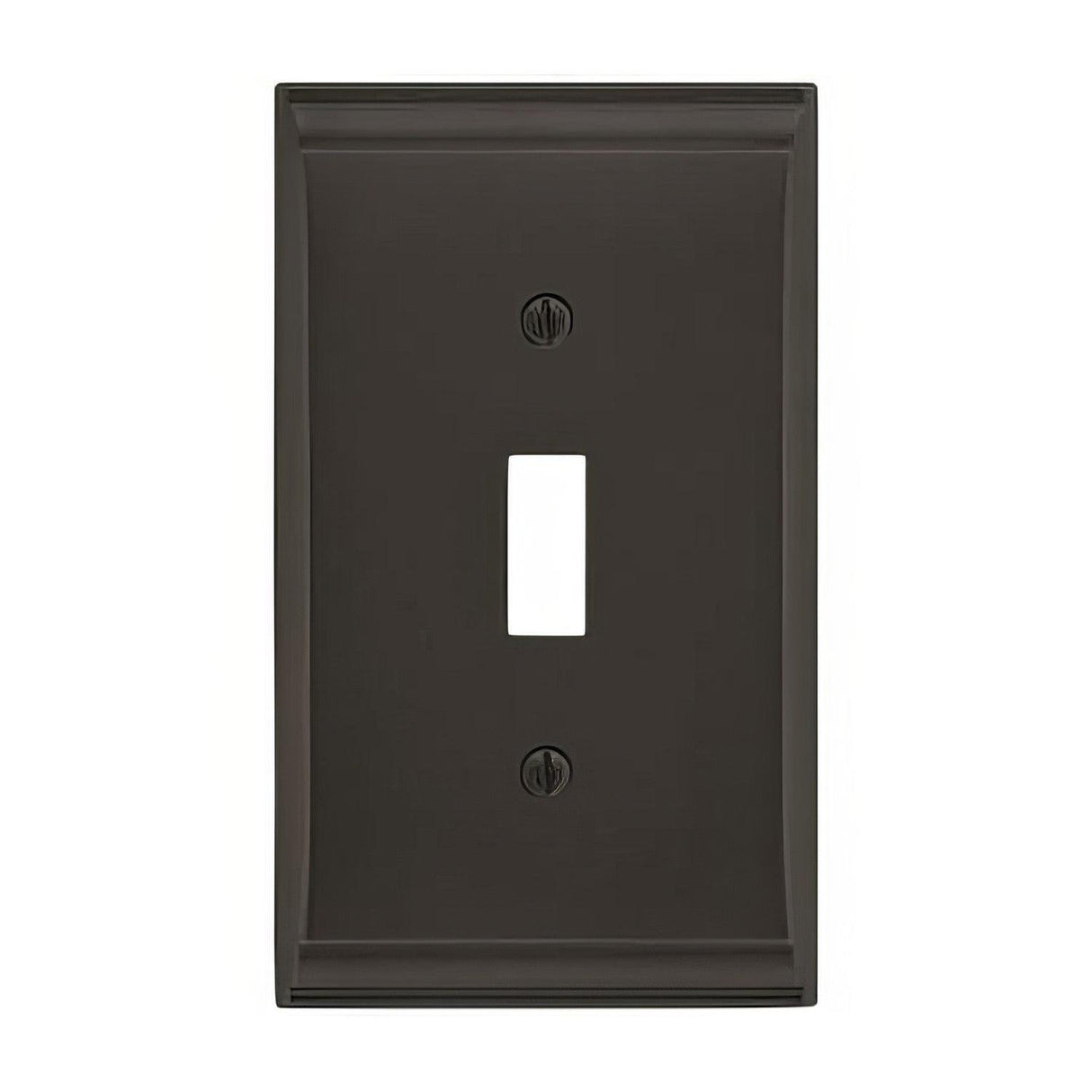 Amerock BP36500BBR BP36500 Candler Zinc Single Toggle Wall Plate Black Bronze